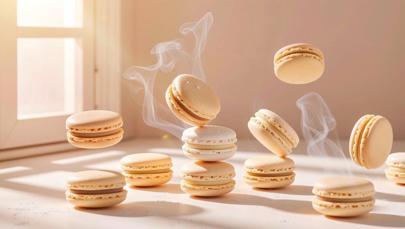 Floating Macaron Free Floating Morning Macarons Image - Macarons, Cookies, Floating ...