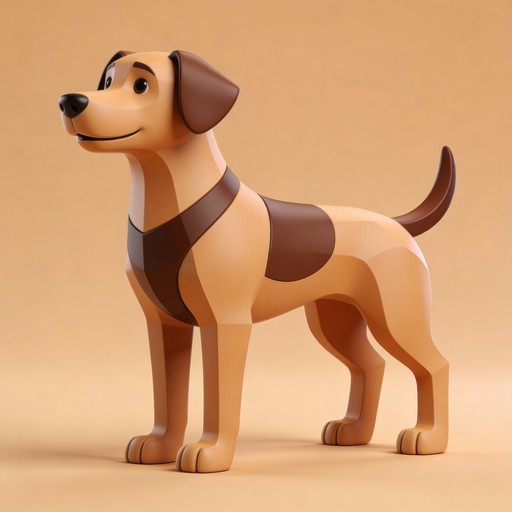 Free Geometric Dog Design Image - Dog, 3d, Geometric | Download at ...