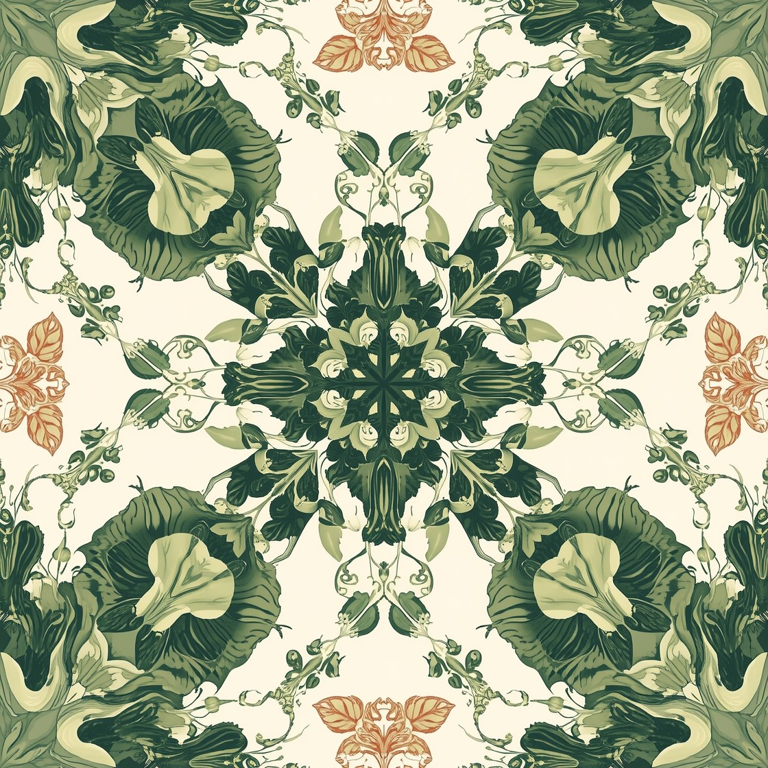 Free Botanical Garden Pattern Image - Botanical, Pattern, Vegetable ...
