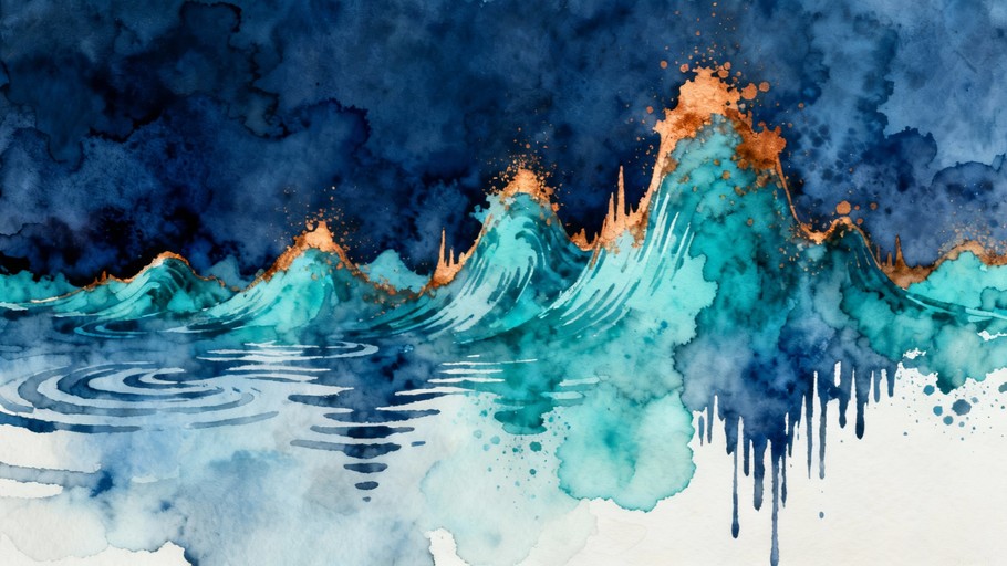 Free Sonic Waves Visualized Image - Watercolor, Waves, Sound | Download ...