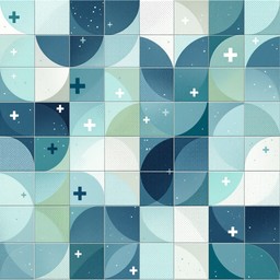Doctor Blue Color Pattern Free Geometric Medical Pattern Image - Geometric, Medical, Blue ...
