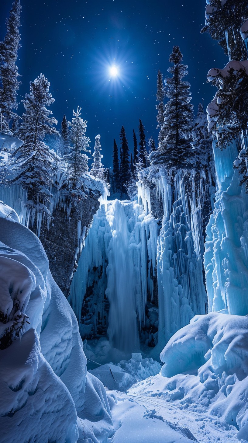 Free Frozen winter waterfall Image - Winter, Waterfall, Snow | Download ...