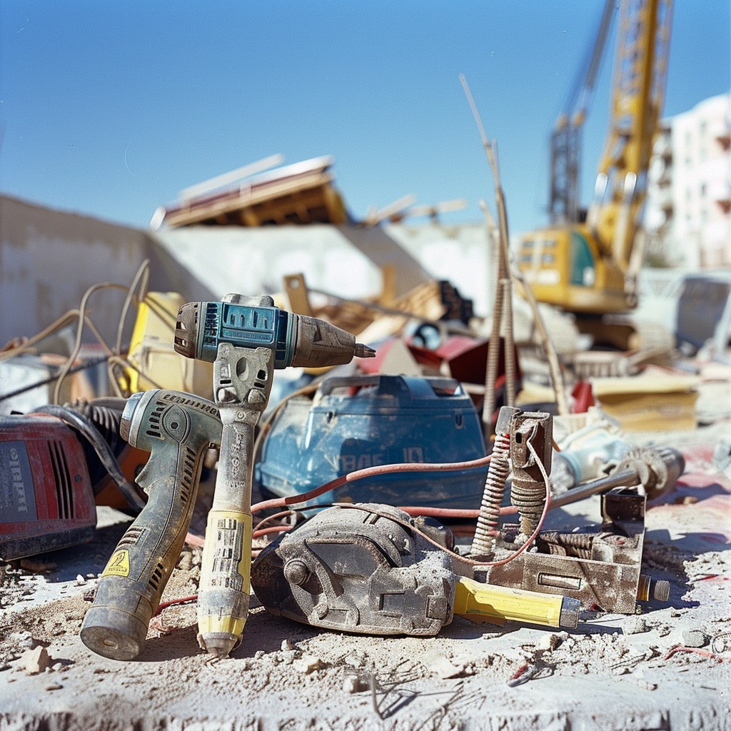 Free Construction Tools Scattered Image - Construction, Tools, Debris ...