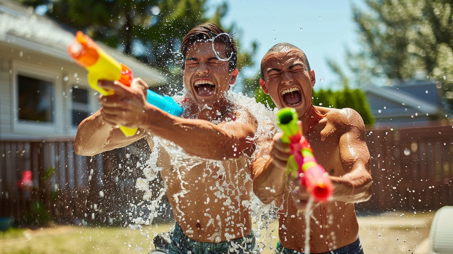 Free Summer Water Fight Image - Summer, Fun, Friends | Download at ...