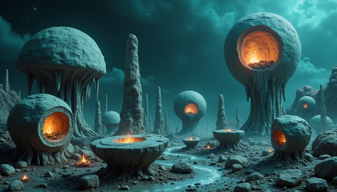 Free Luminous Alien Landscape Image - Alien, Luminous, Surreal ...