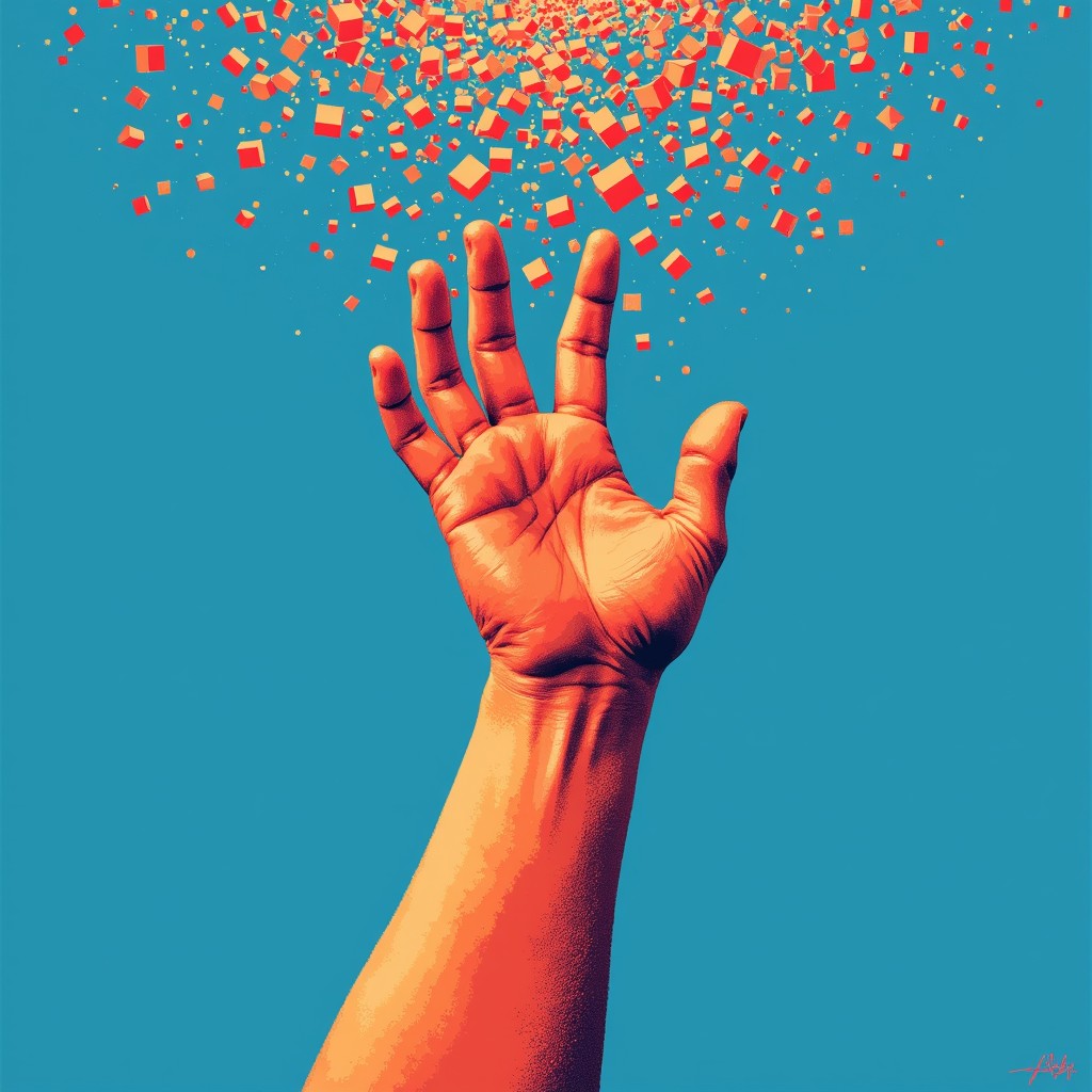 Free Pixelated Human Touch Image - Hand, Pixels, Digital | Download at ...