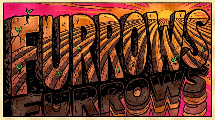 Free Earthy Typography Art Image - Typography, Furrows, Illustration ...