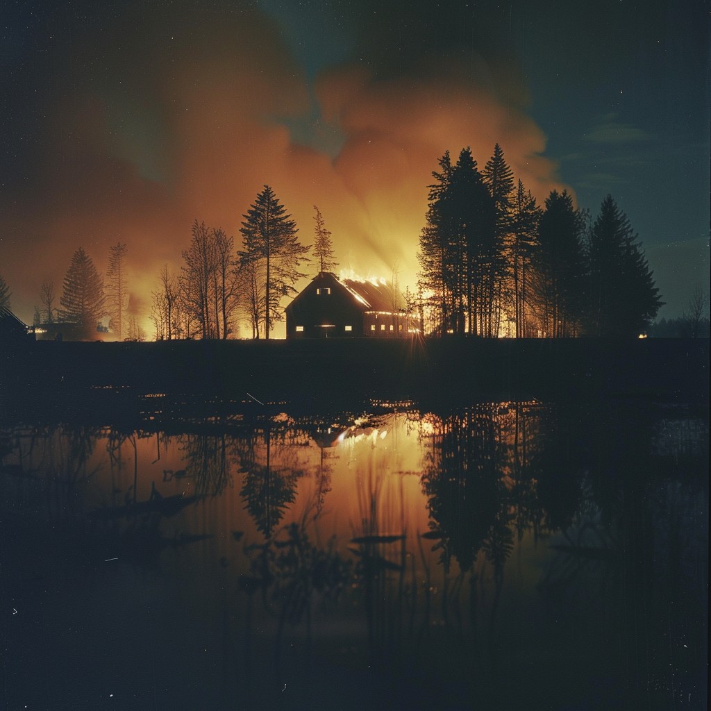 Free Firelight Night Reflection Image - Fire, Night, Reflection ...