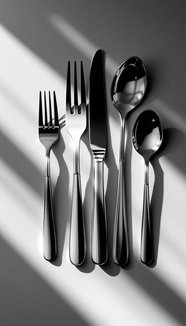 Sharp Silverware Free Elegant silverware display Image - Elegant, Silverware, Sunlight ...