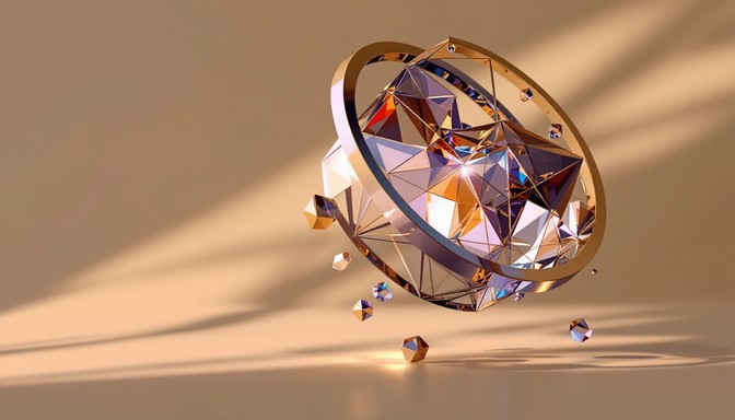 Free Golden Geometric Gem Image - Golden, Crystal, Gem | Download at ...