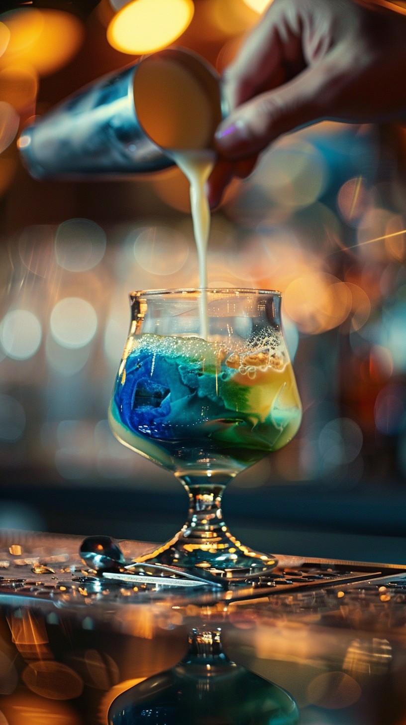 Free Colorful Cocktail Creation Image - Bartender, Pouring, Cream ...