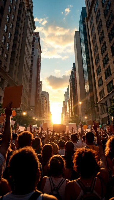 Free Crowded Urban Scene Image - Crowd, Sunset, City | Download at ...