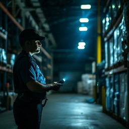 Free Warehouse Inventory Check Image - Warehouse, Worker, Flashlight ...