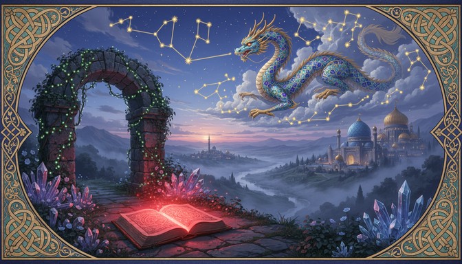 Free Enchanted Dragon Realm Image - Fantasy, Dragon, Archway | Download ...