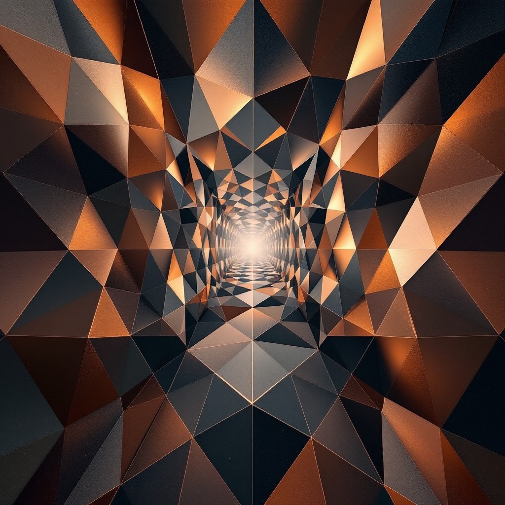 Free Geometric Copper Tunnel Photo - Geometric, Copper, Tunnel ...