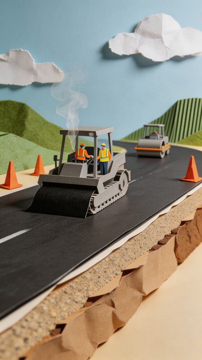 Contruction Paper Man Free Paper Construction Workers Image - Paper, Origami, Diorama ...