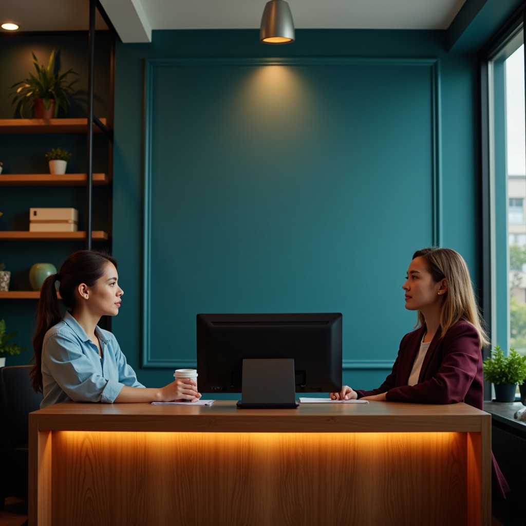 Free Professional office consultation Image - Office, Reception, Teal ...