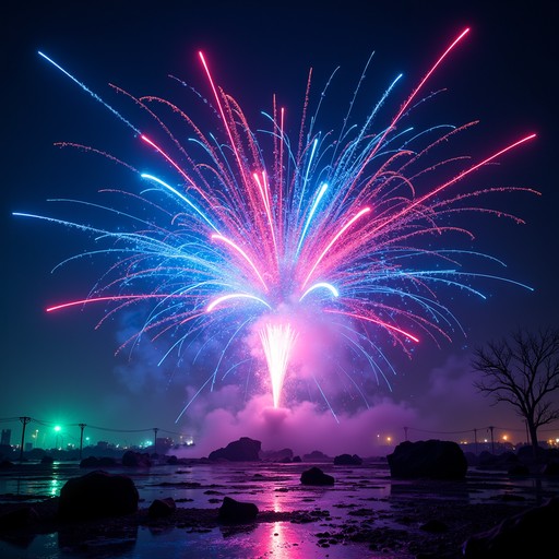 Pyrotechics Visual Free Electric Night Explosion Image | Download at StockCake