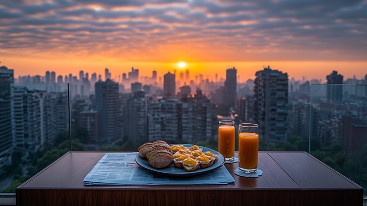 Free Urban Breakfast View Image - Urban, Breakfast, Sunrise | Download ...