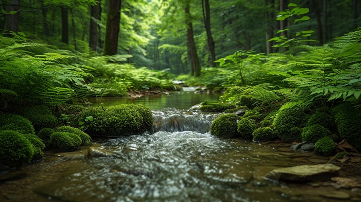 Free Forest Water Stream Image - Forest, Stream, Green | Download at ...