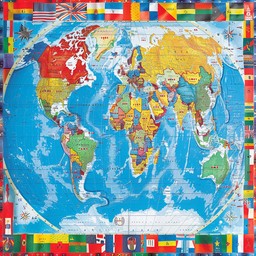 Earth Map Color Free Colorful World Map Image - World, Map, Colorful | Download at ...