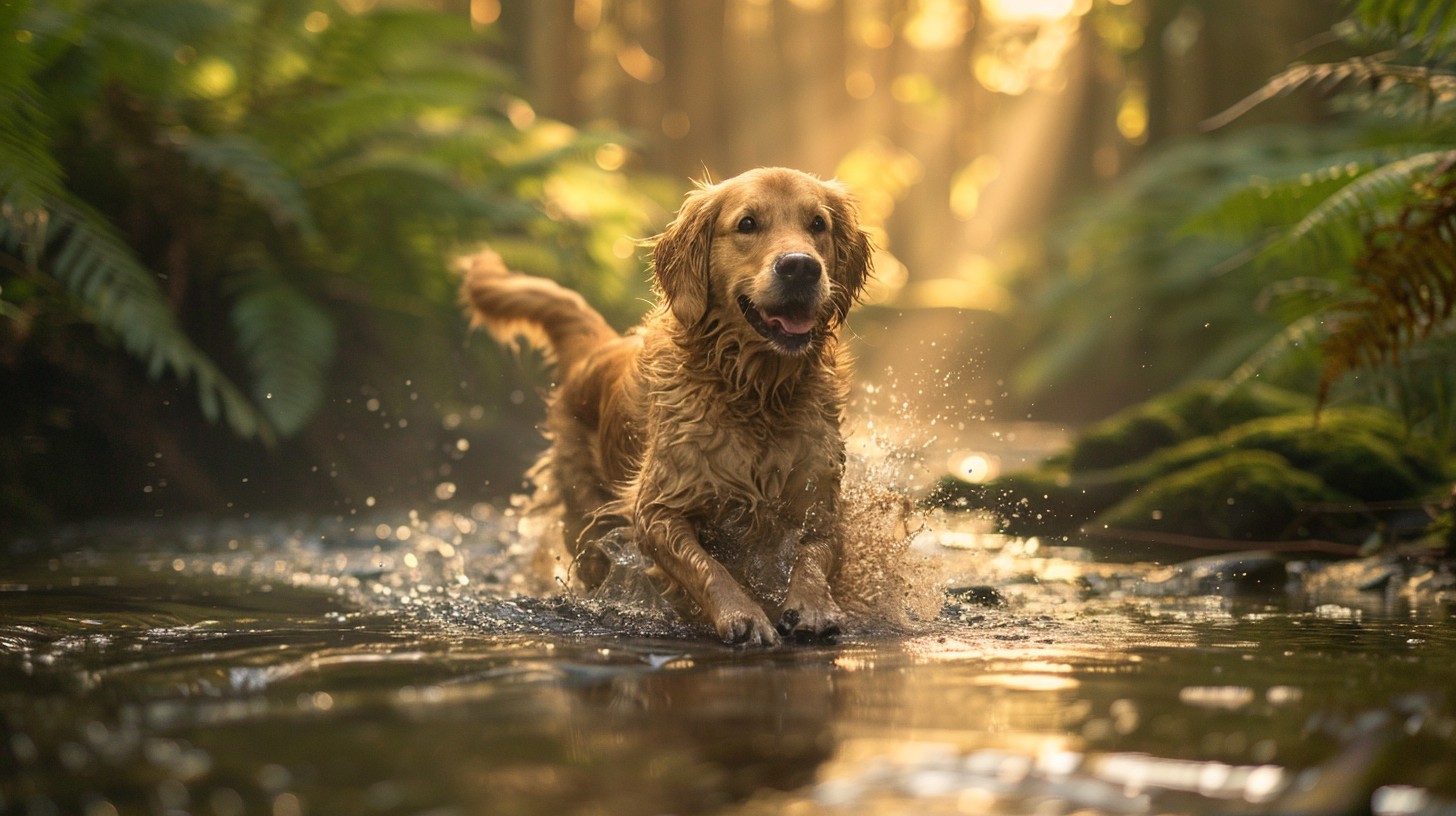 Free Dog Enjoying Stream Image - Dog, Stream, Forest | Download at ...