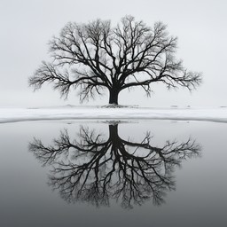 Reflection Tree Hanging Free Symmetrical Tree Reflection Image - Tree, Reflection, Symmetry ...