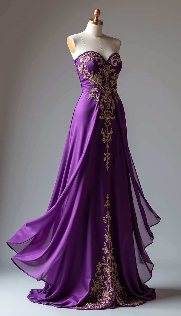 Free Regal Purple Elegance Image - Purple, Gown, Formal | Download at ...