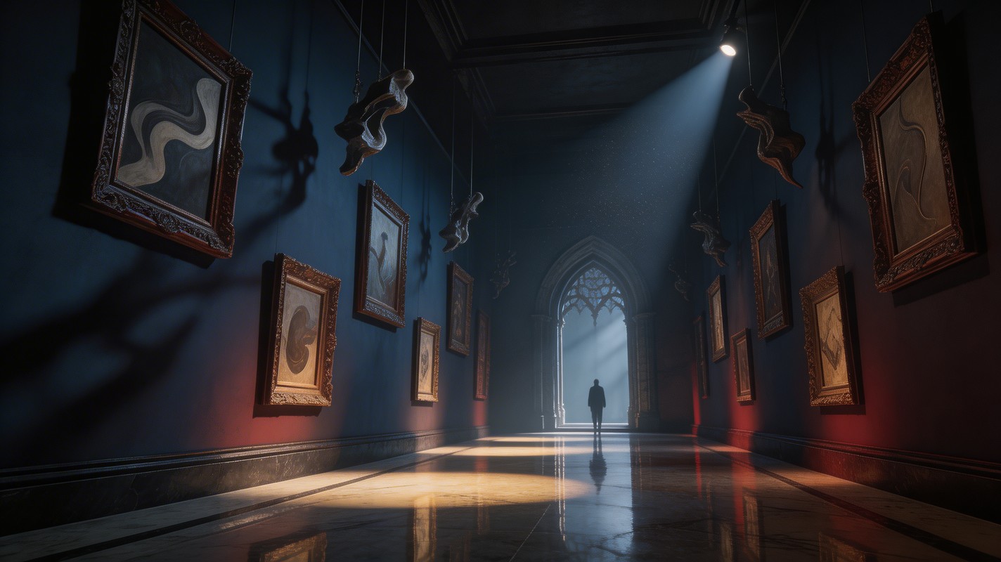 Free Dark Gallery Mystery Image - Gallery, Museum, Corridor | Download ...
