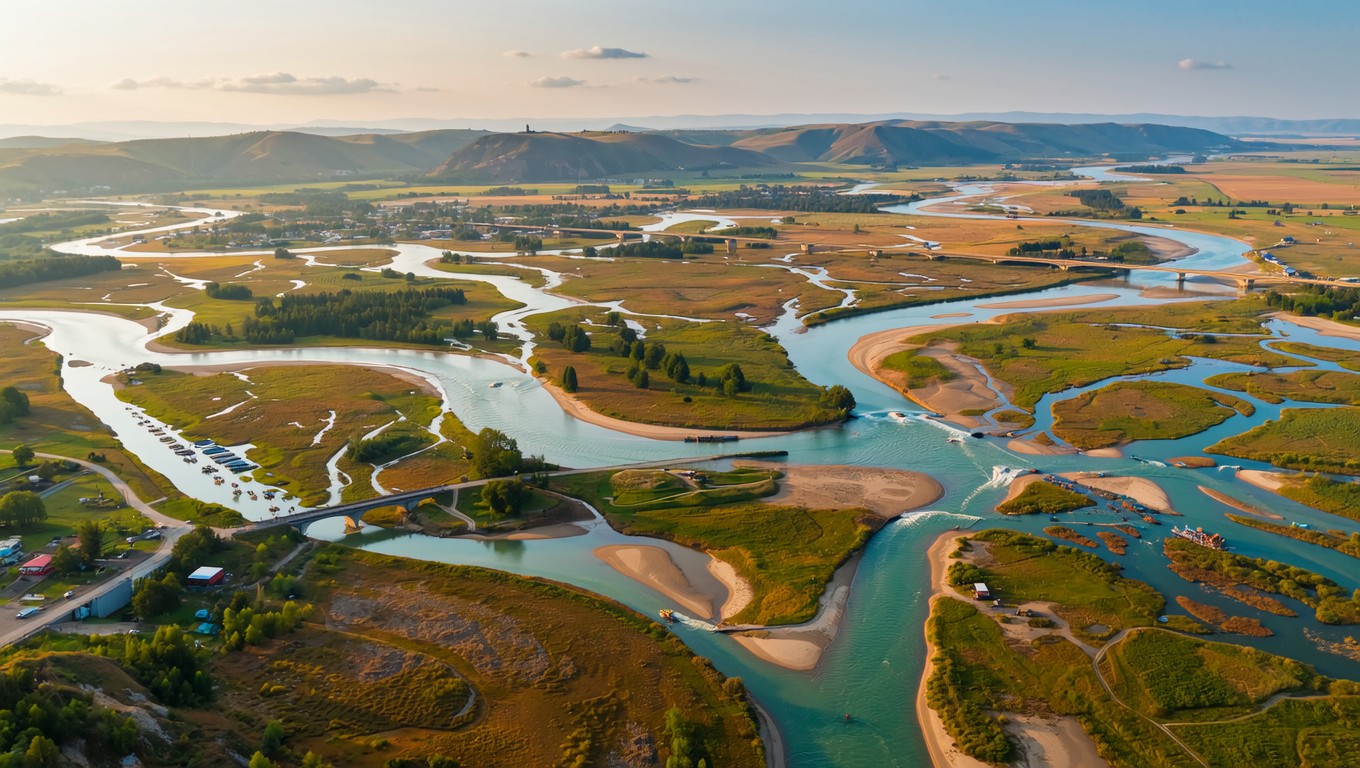 Free Four Waterways Converge Image - Confluence, Rivers, Waterways ...