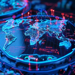 Free Digital World Map Image - Technology, Global, Digital | Download ...