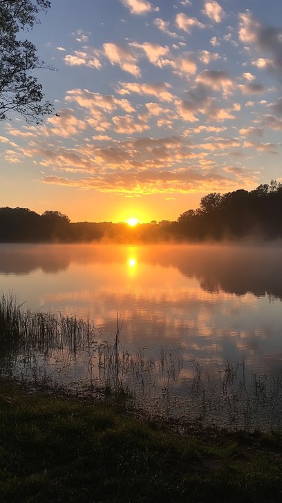 Free Sunset over lake Image - Sunset, Lake, Clouds | Download at StockCake