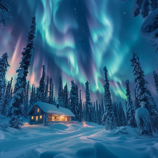 Free Aurora Winter Cabin Image - Aurora, Winter, Cabin | Download at ...