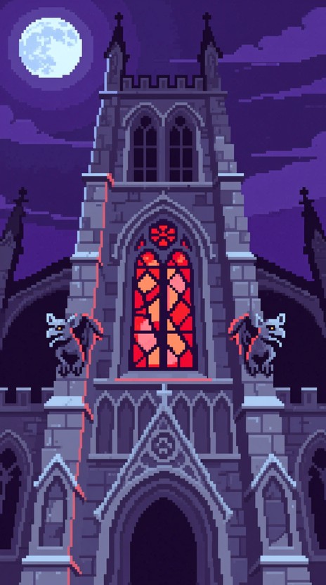 Free Gothic Pixel Cathedral Image | Download at StockCake