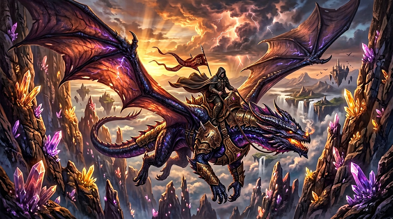 Free Dragon Rider Soars Image - Dragon, Rider, Fantasy | Download at ...