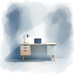Free Peaceful Desk Scene Image - Minimal, Desk, Workspace | Download at ...