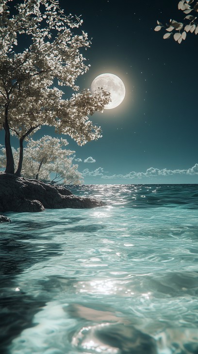 Free Moonlit Coastal Night Image - Moonlight, Coast, Night | Download ...