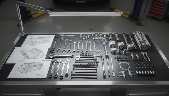Auto Shop Computer Setup Free Professional Workspace Setup Image - Automotive, Mechanic, Tools ...
