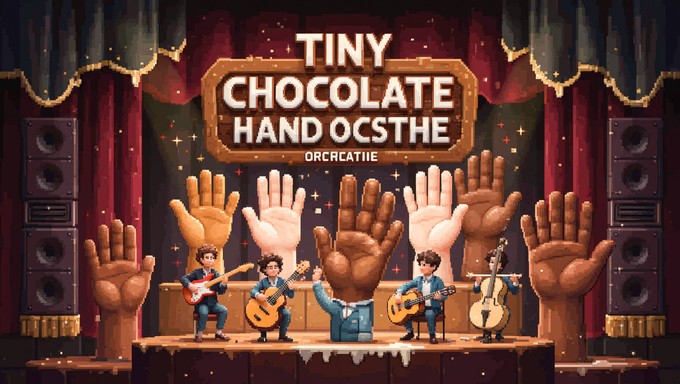 Free Chocolate Hand Orchestra Image - Chocolate, Orchestra, Pixel ...