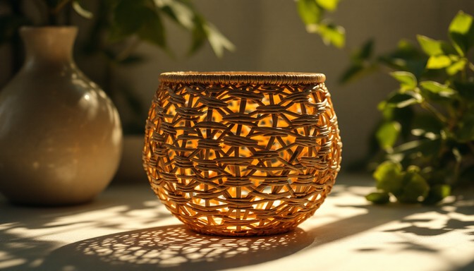 Download Woven Light Patterns Image - Basket, Woven, Sunlight | StockCake