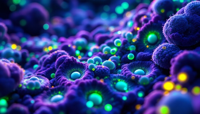 Free Glowing Bacterial Colonies Image - Bacteria, Microscopic, Science ...