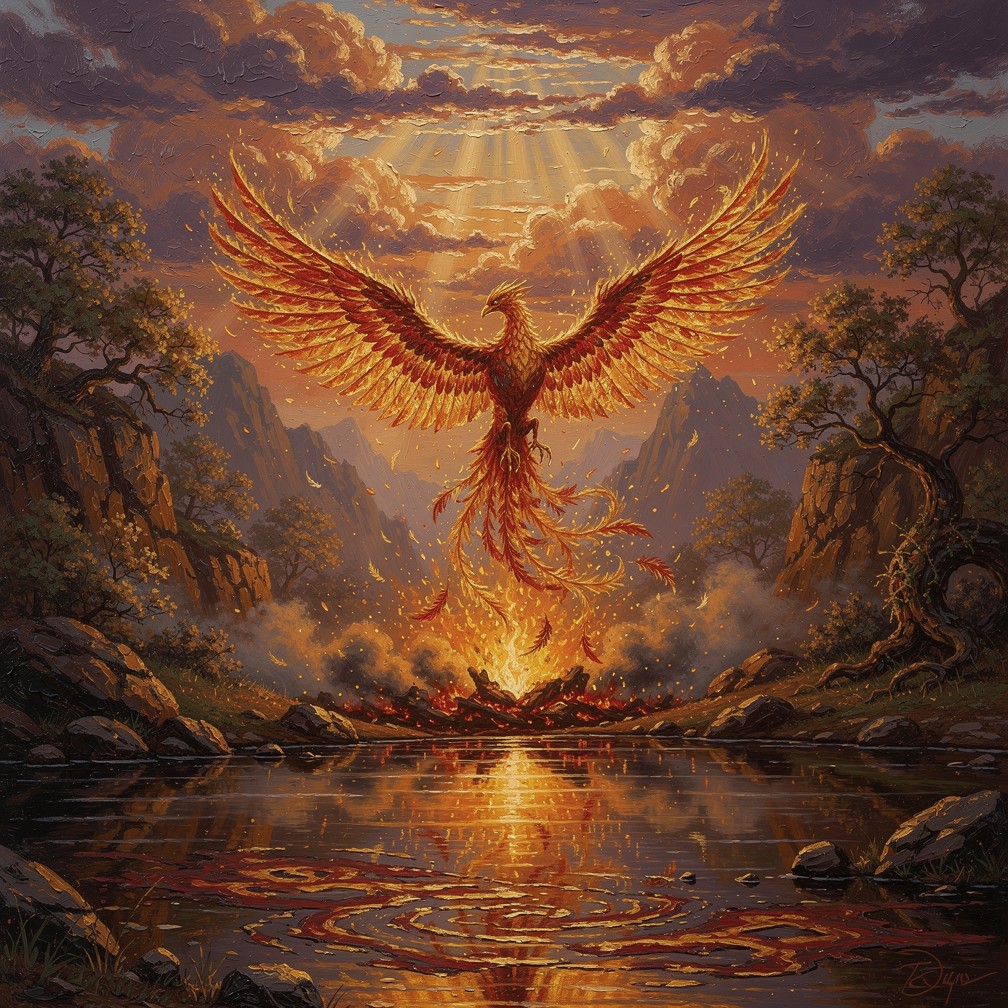 Phoenix Rising Powerpoint Theme Free Phoenix Rising Majestically Image - Phoenix, Firebird, Rebirth ...