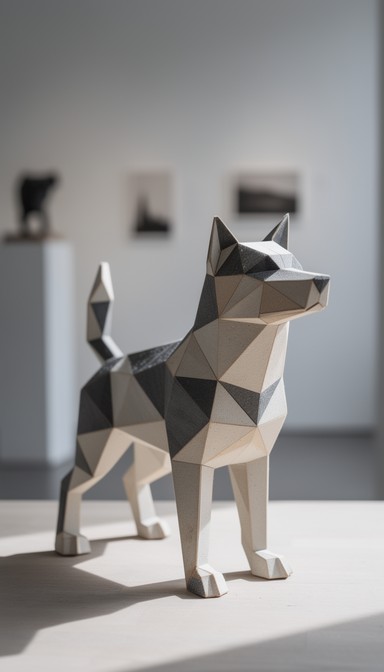 Free Geometric Dog Sculpture Image - Geometric, Sculpture, Dog ...