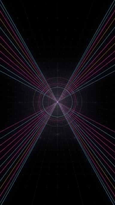 Download Neon Line Tunnel Image - Neon, Abstract, Tunnel | StockCake