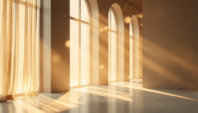 Free Sunlit Arched Windows Image - Sunbeams, Windows, Arches | Download ...