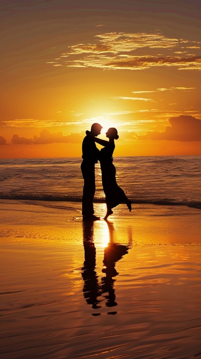 Free Sunset Romantic Embrace Image - Sunset, Love, Couple | Download at ...