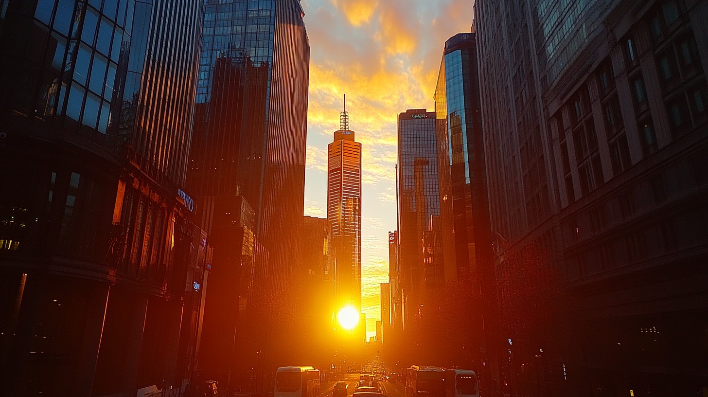 Free Sunset, skyscrapers, street Image - Sunset, Skyscrapers, Street ...