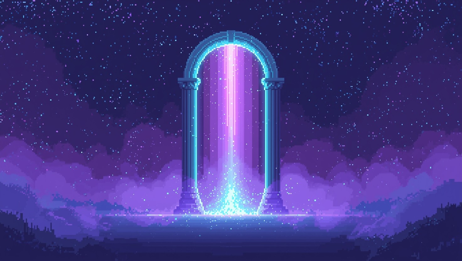 Free Cosmic Pixel Portal Image - Portal, Pixel, Cosmic | Download at ...