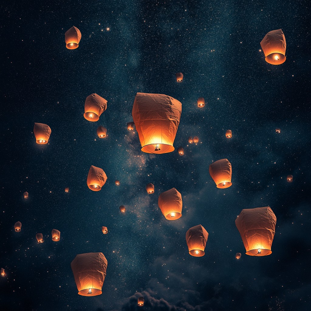 Free Sky lanterns ascending Image - Sky, Lanterns, Night | Download at ...