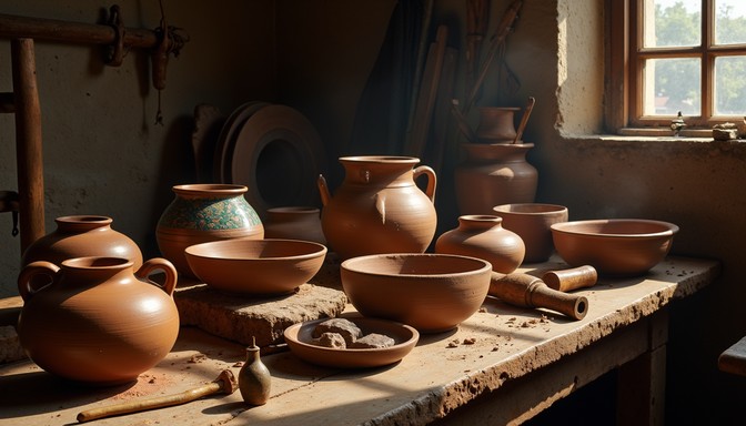 Local Pottery Free Artisanal Pottery Workshop Image - Pottery, Ceramics, Terracotta ...